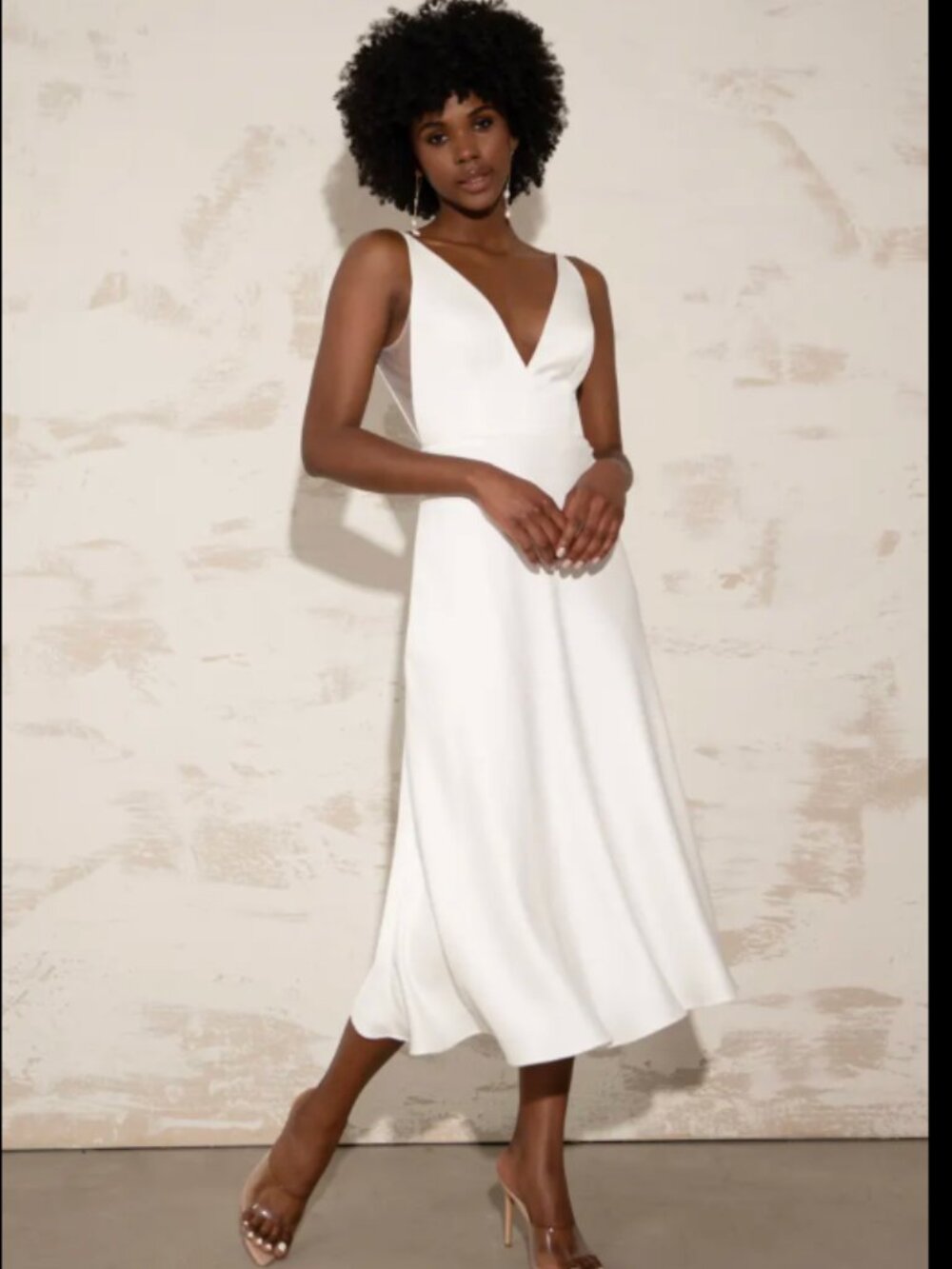 NWT Jenny Yoo Caroline V Neck Dress Size 0